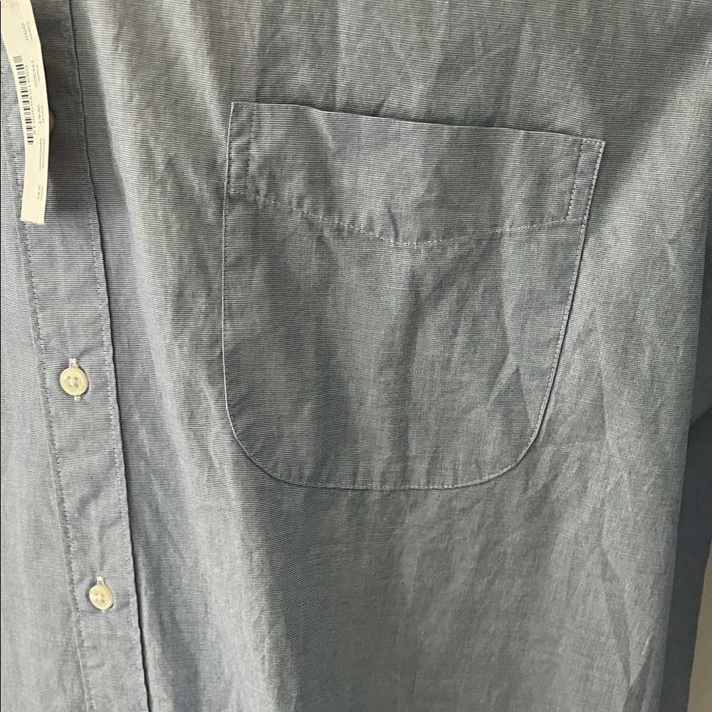 J. Crew Sky Blue Casual Button-Down Shirt XXL slim fit stretch - Picture 4 of 8